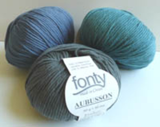 Pelotes de laine merinos Fonty Aubusson